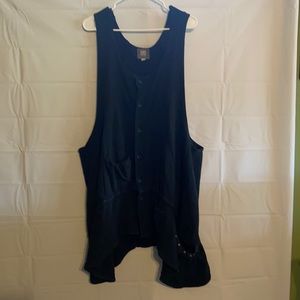 Vintage Blue Fish layering top